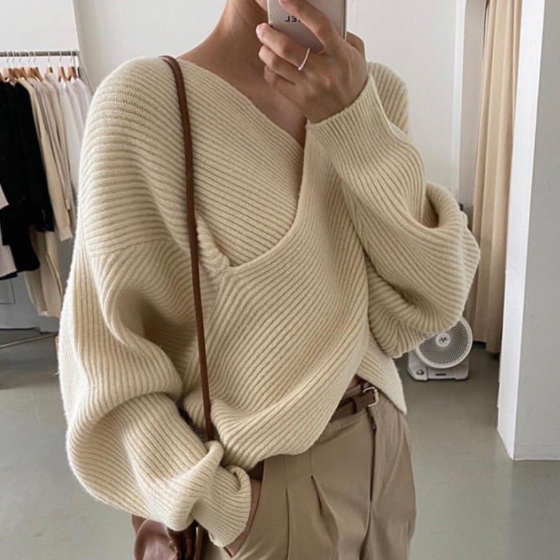 Maison Léa™ | Pull en tricot croisé chic
