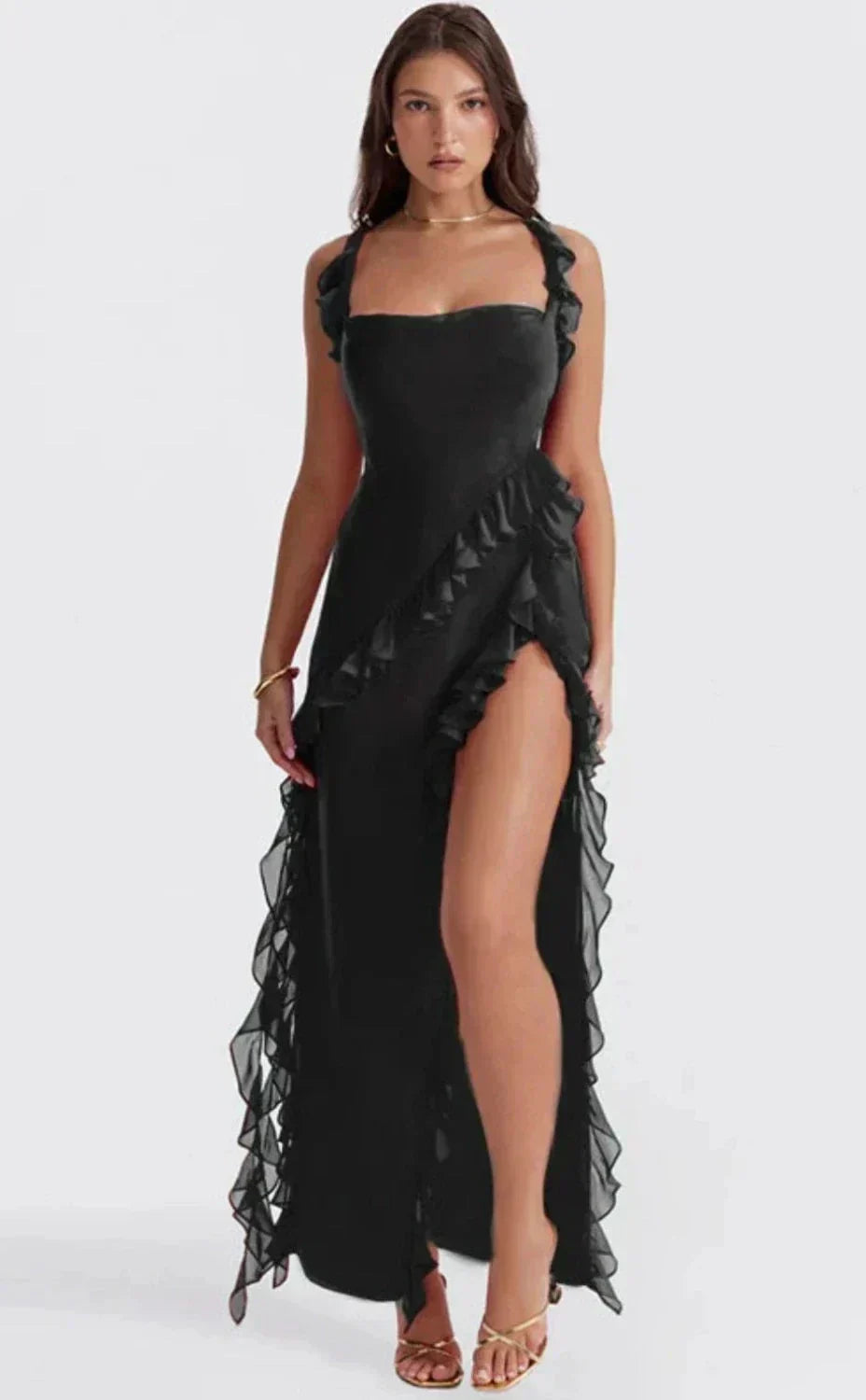 Maison Léa™ | Robe élégante avec jambes ouvertes