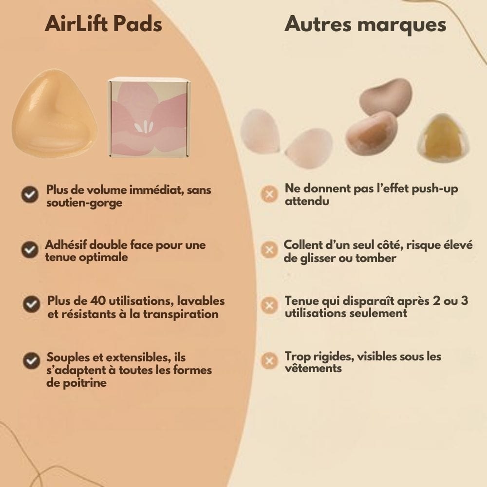 AirLift Pads - Effet push-up naturel