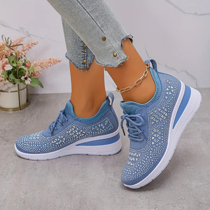 Aurélie – Baskets orthopédiques avec strass scintillants