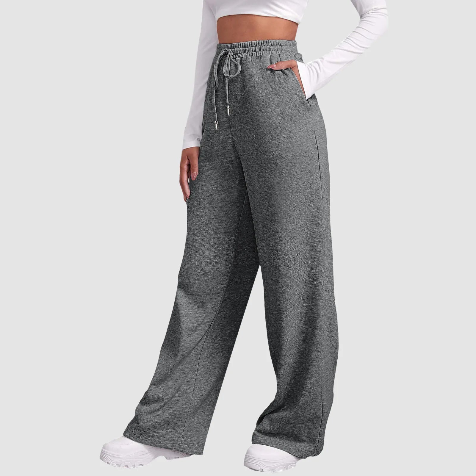 Maison Léa™ | Joggers à jambe large et coupe décontractée