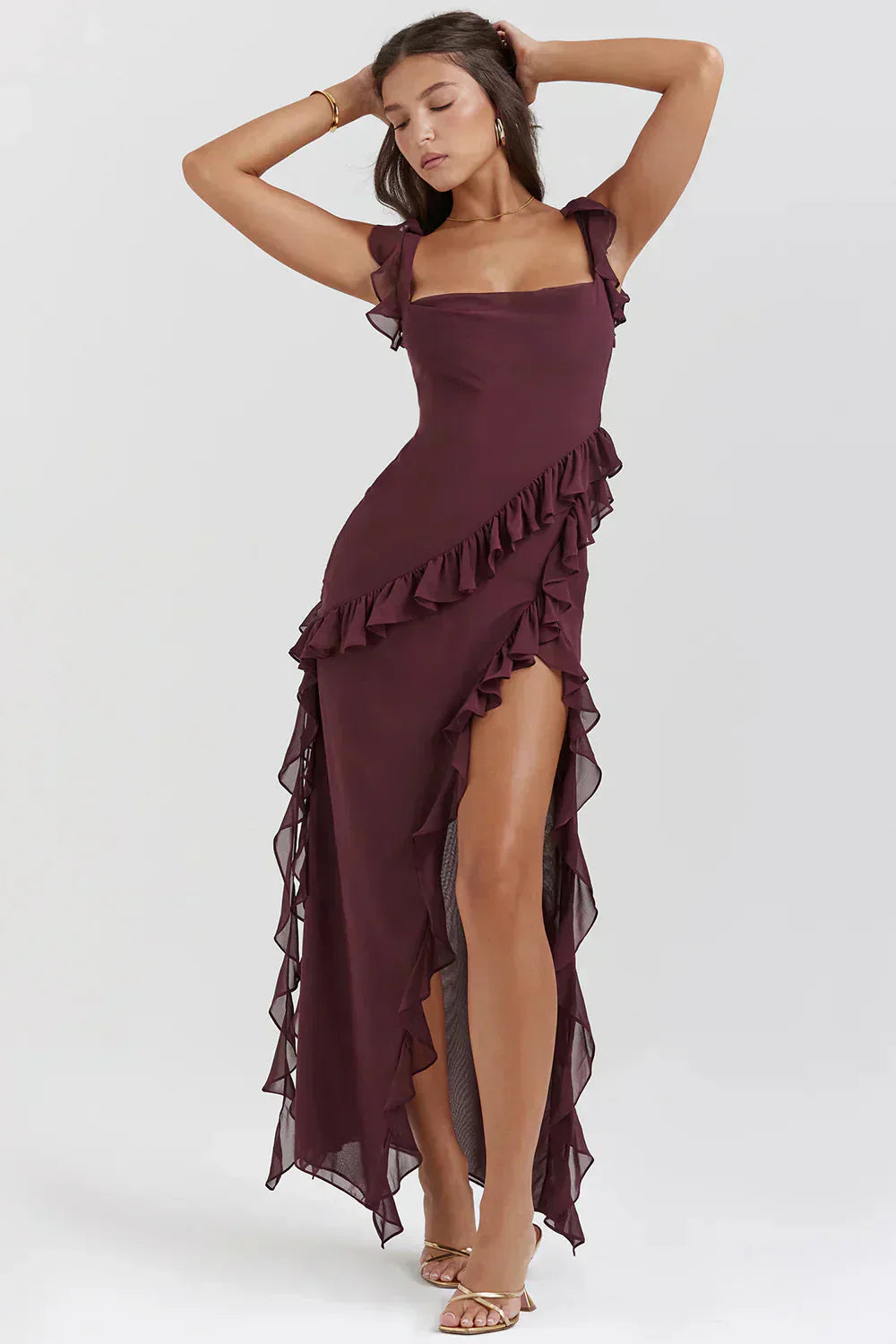 Maison Léa™ | Robe élégante avec jambes ouvertes