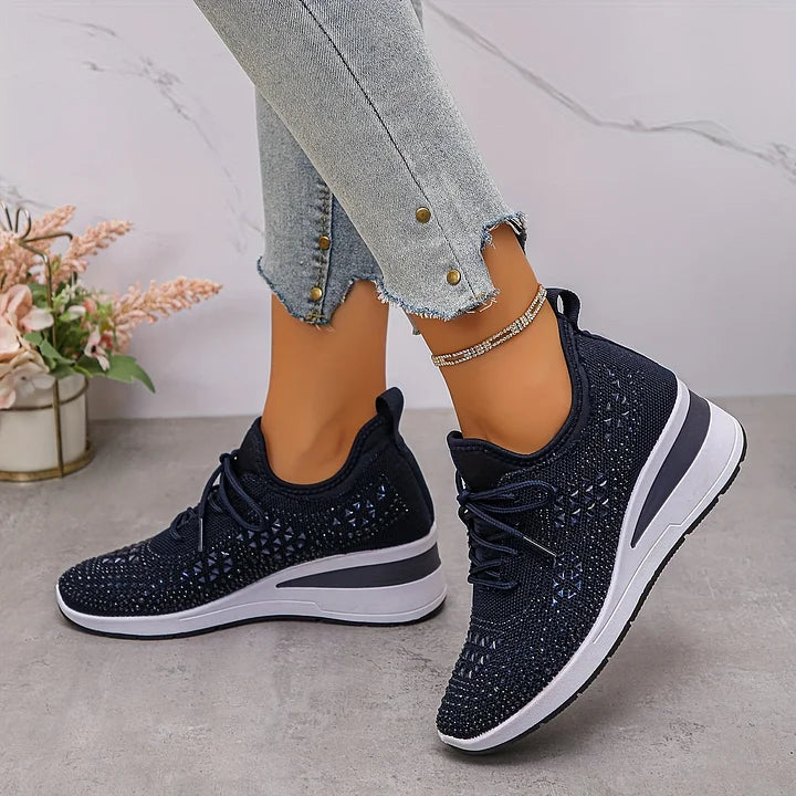 Aurélie – Baskets orthopédiques avec strass scintillants