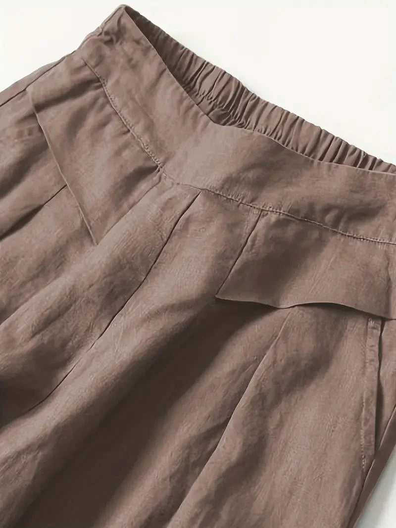 Pantalon large décontracté