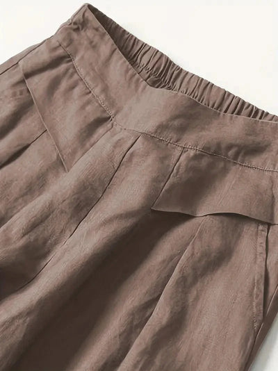 Pantalon large décontracté
