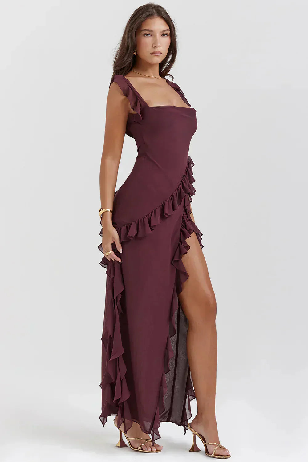 Maison Léa™ | Robe élégante avec jambes ouvertes