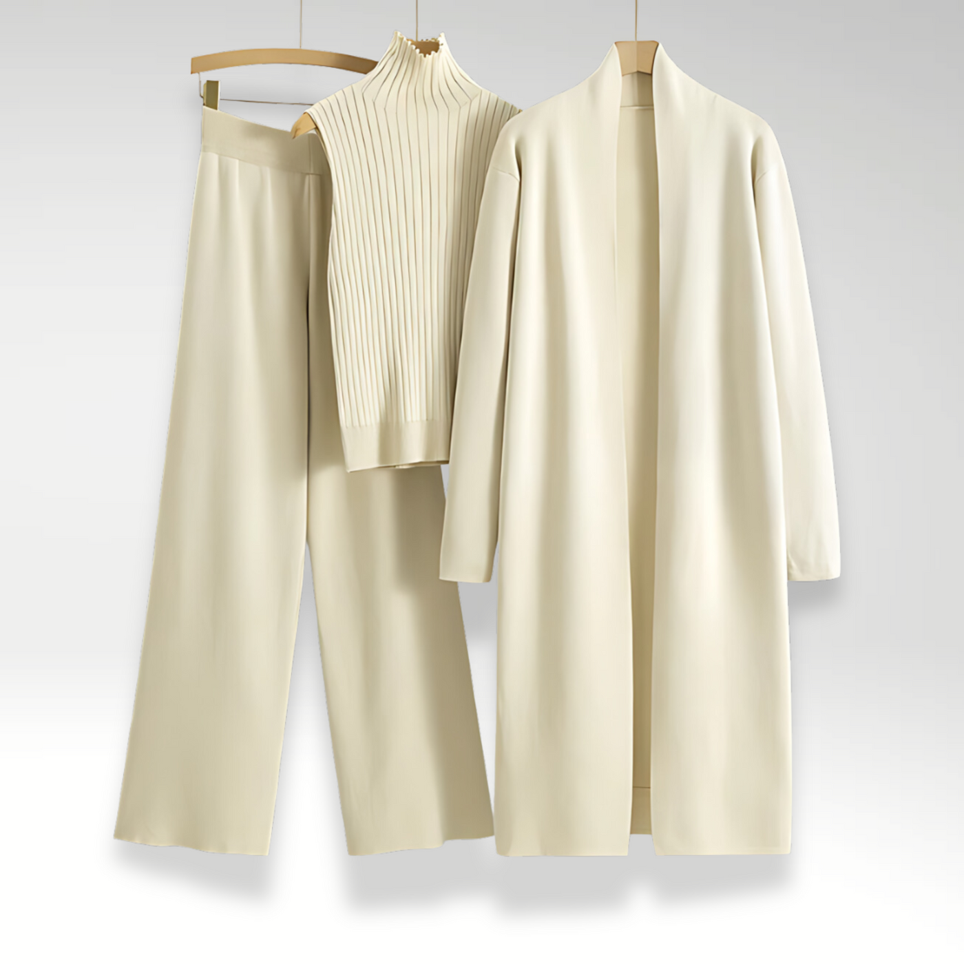 Maison Léa™ | Ensemble trois pièces en maille Luxe