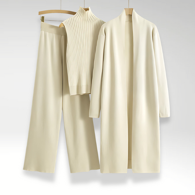 Maison Léa™ | Ensemble trois pièces en maille Luxe