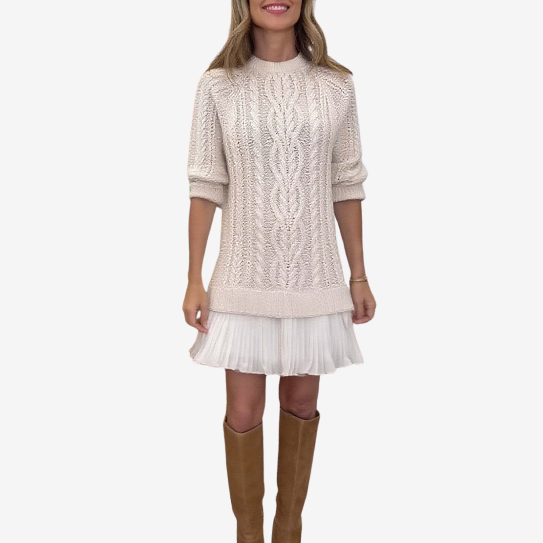 Elise | Robe pull en maille
