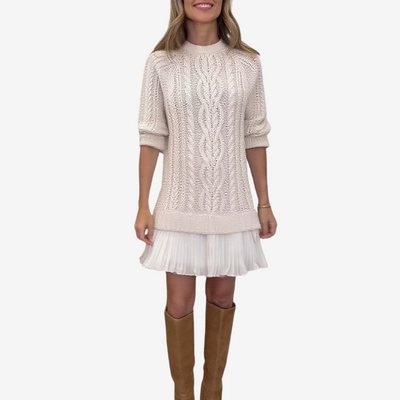 Elise | Robe pull en maille