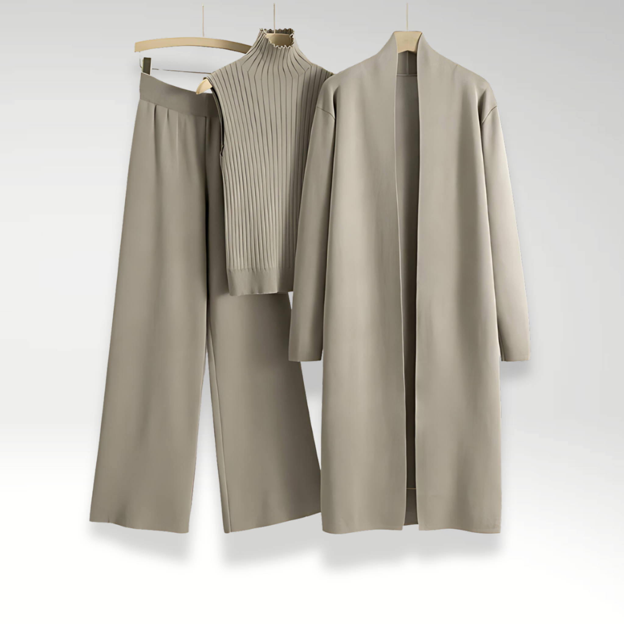 Maison Léa™ | Ensemble trois pièces en maille Luxe
