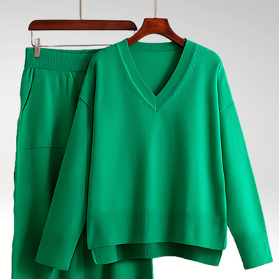 Maison Léa™ | Luxe Ensemble deux pièces col V