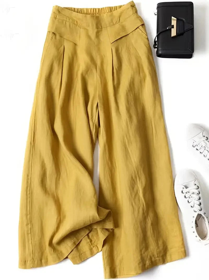 Pantalon large décontracté