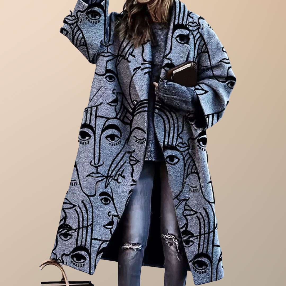 Elizara | Oversizní dámský kabát