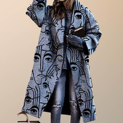 Elizara | Oversizní dámský kabát