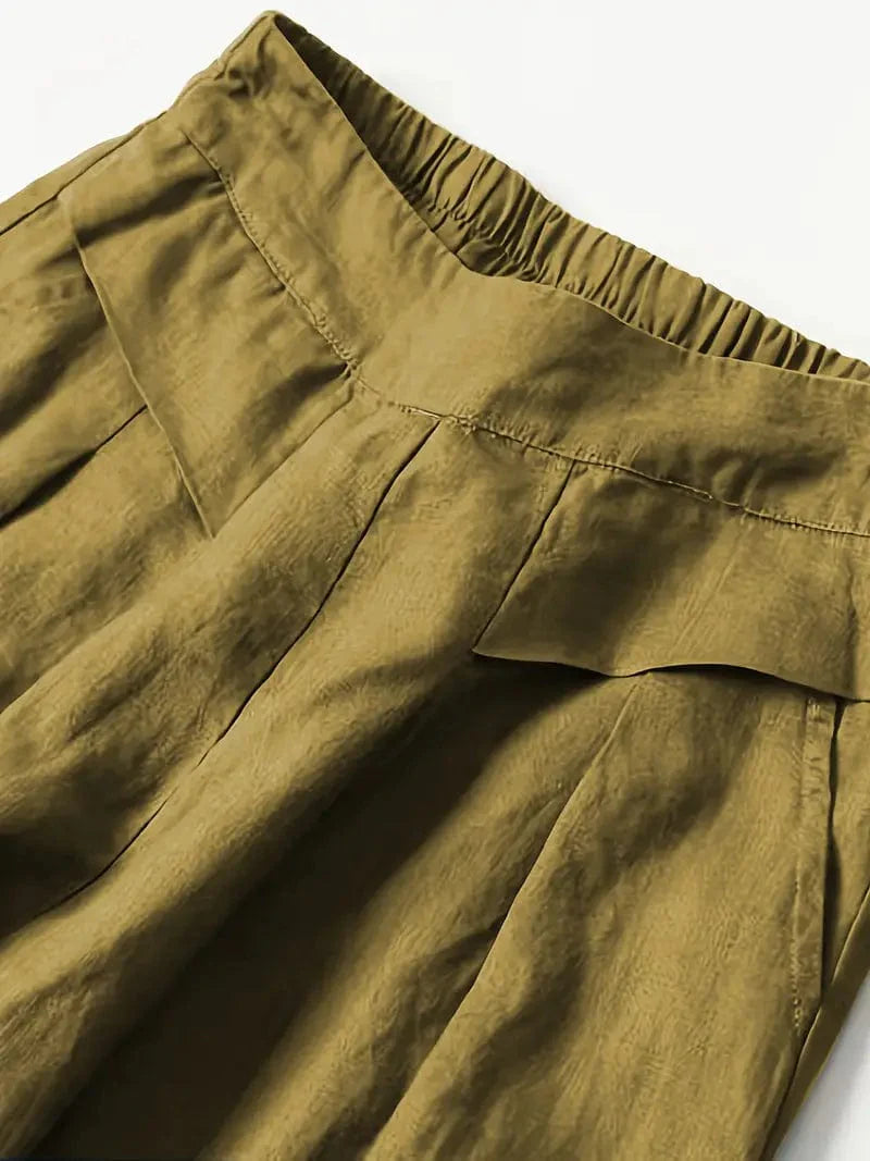 Pantalon large décontracté