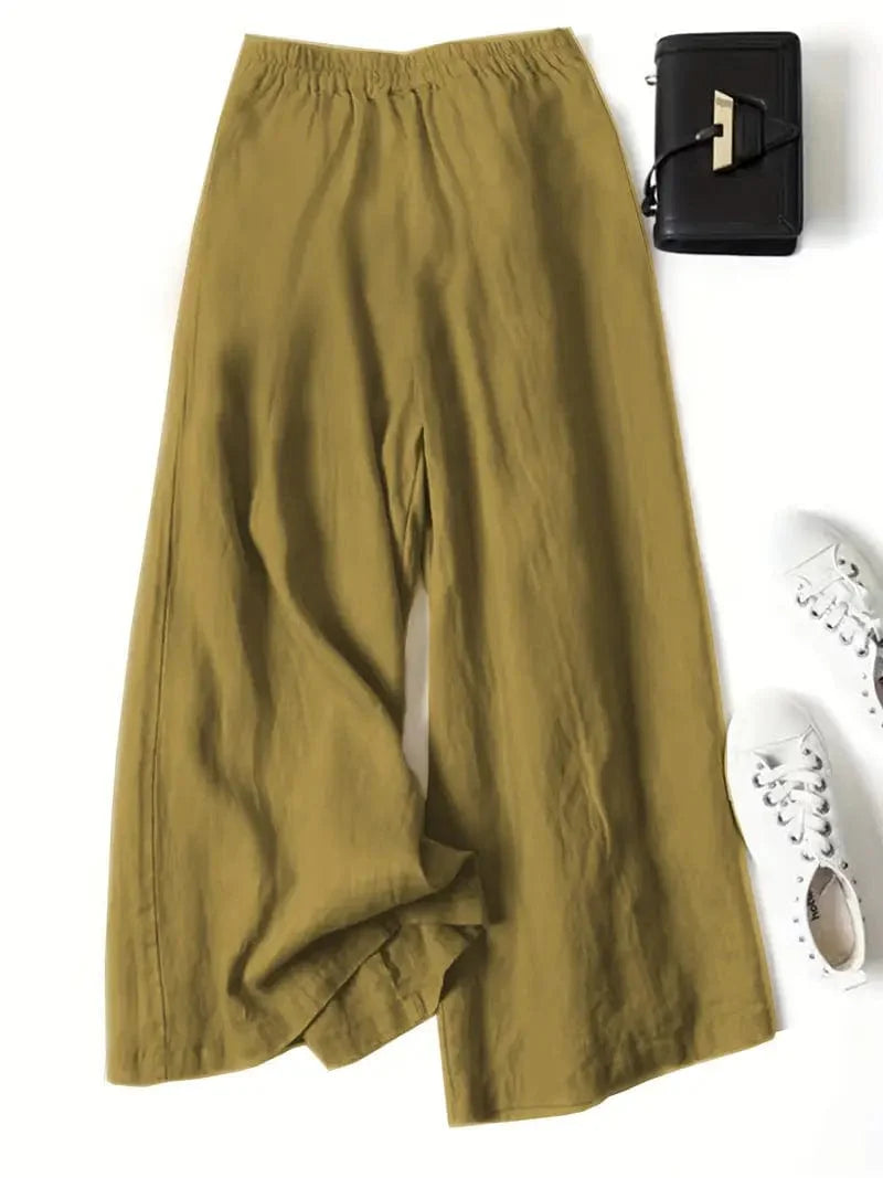 Pantalon large décontracté