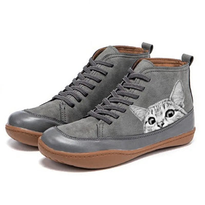 Ariane™ | Bottines en cuir pour amoureuses des chats
