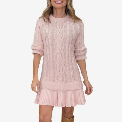 Elise | Robe pull en maille
