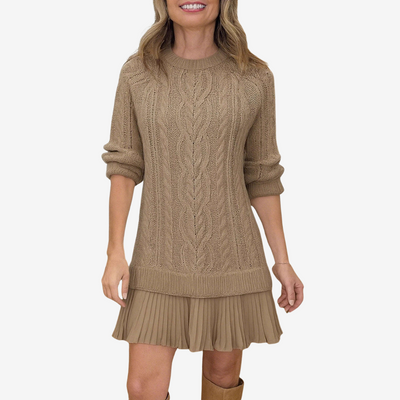 Elise | Robe pull en maille