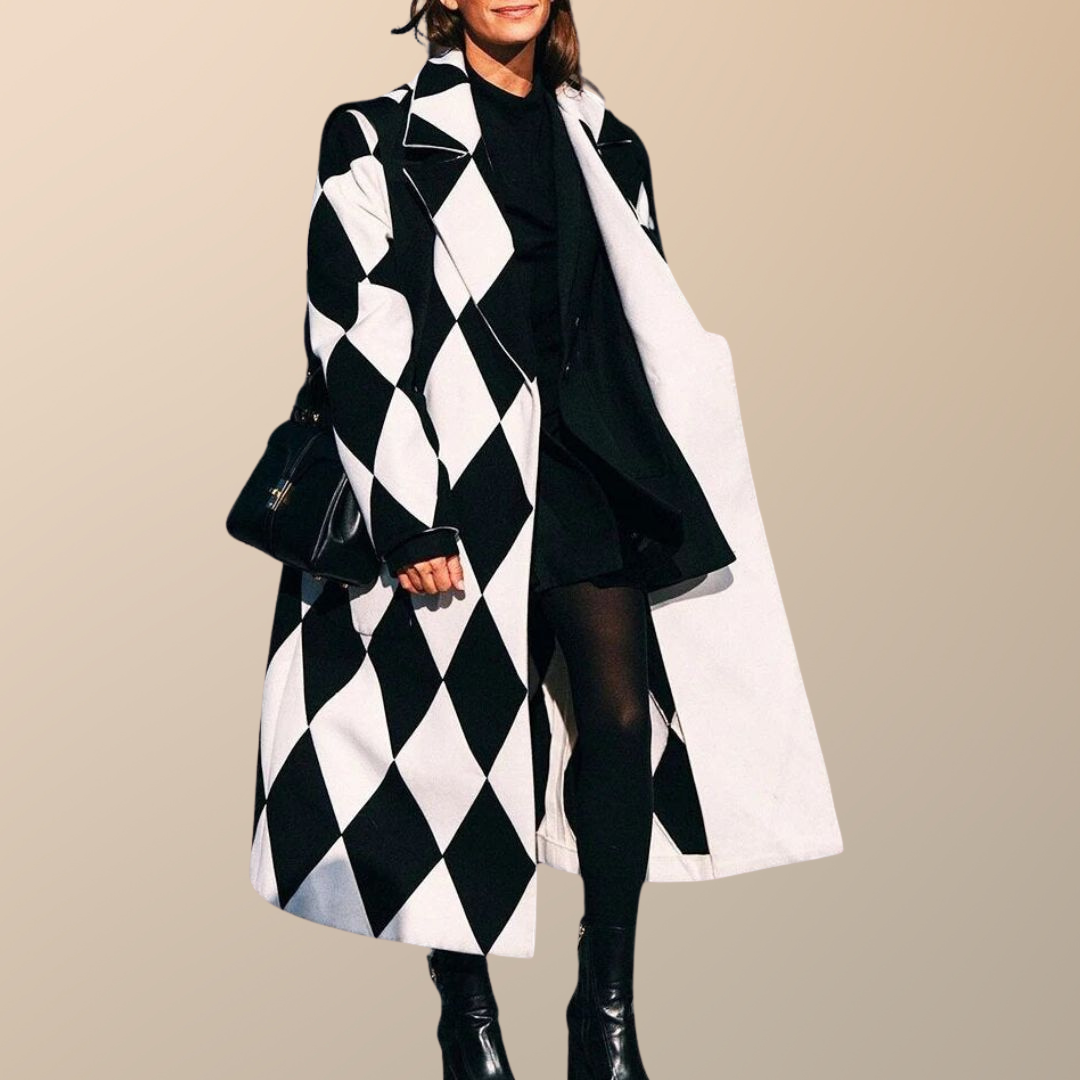 Elizara | Oversizní dámský kabát