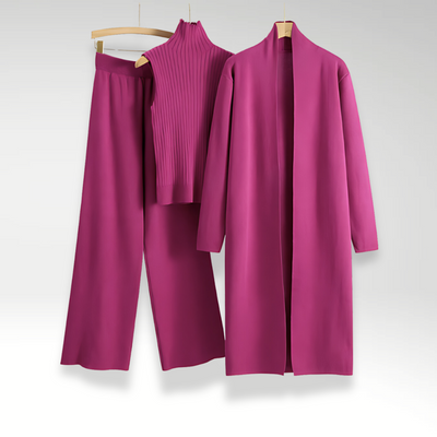 Maison Léa™ | Ensemble trois pièces en maille Luxe