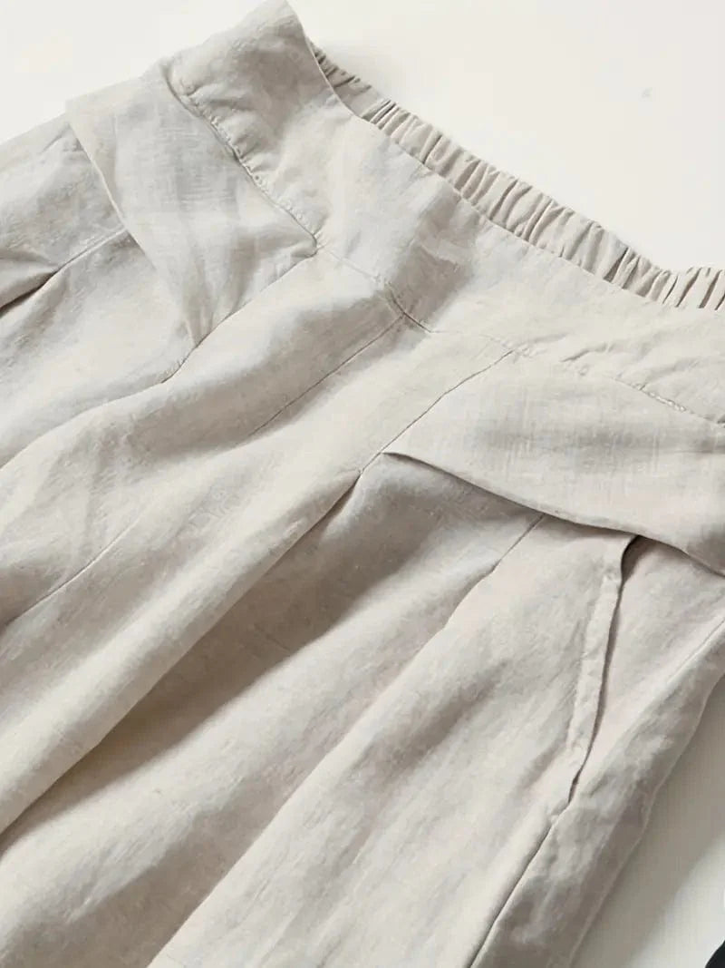 Pantalon large décontracté