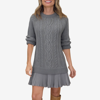 Elise | Robe pull en maille