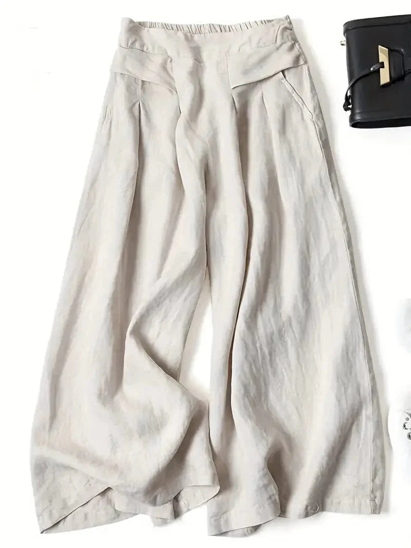 Pantalon large décontracté