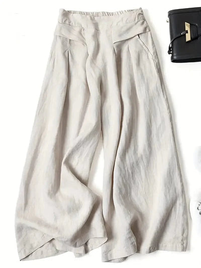 Pantalon large décontracté