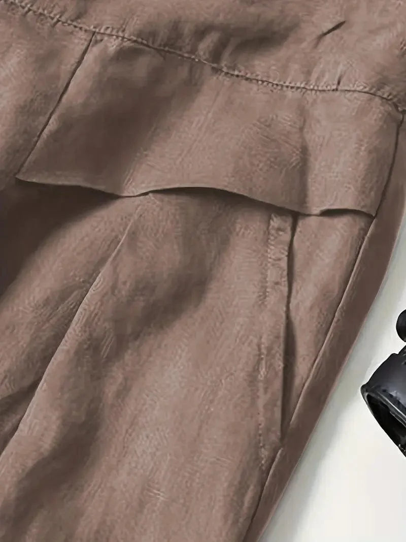 Pantalon large décontracté