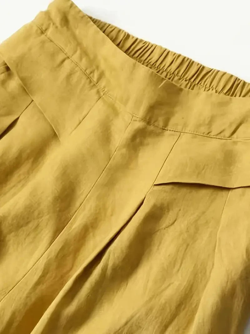 Pantalon large décontracté