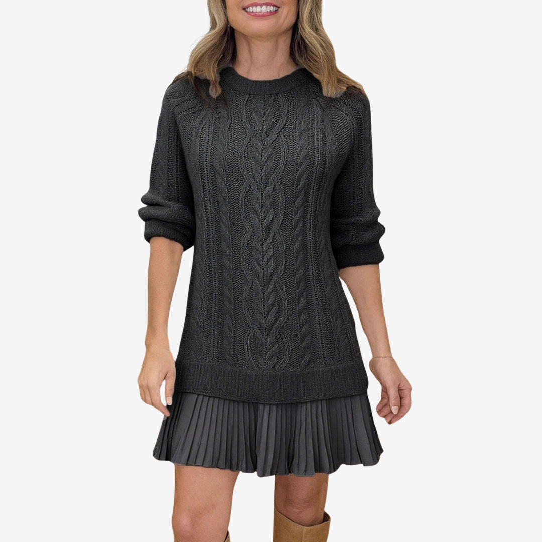 Elise | Robe pull en maille