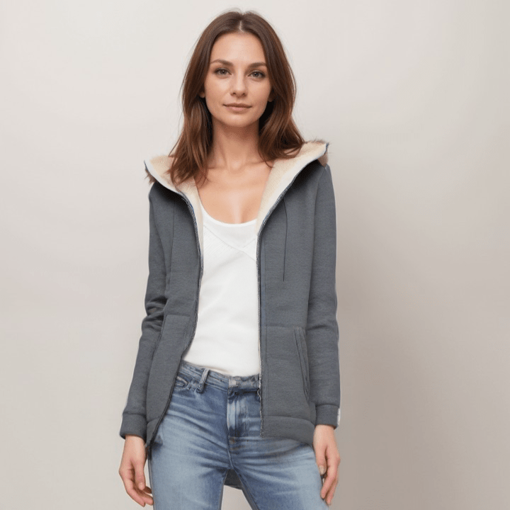 Veste douillette avec capuche