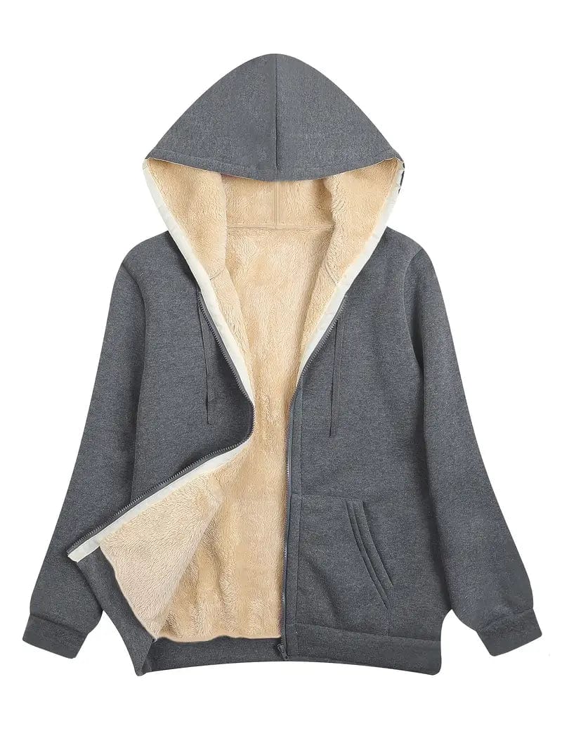 Veste douillette avec capuche