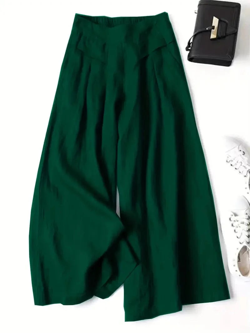 Pantalon large décontracté