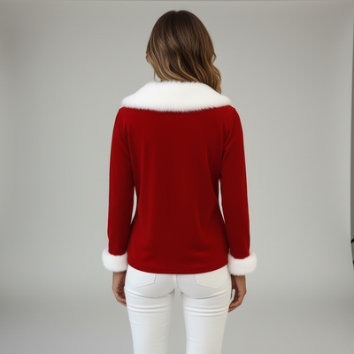 Lunara | Vánoční top s měkkým límcem