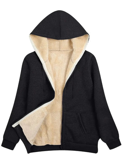 Veste douillette avec capuche