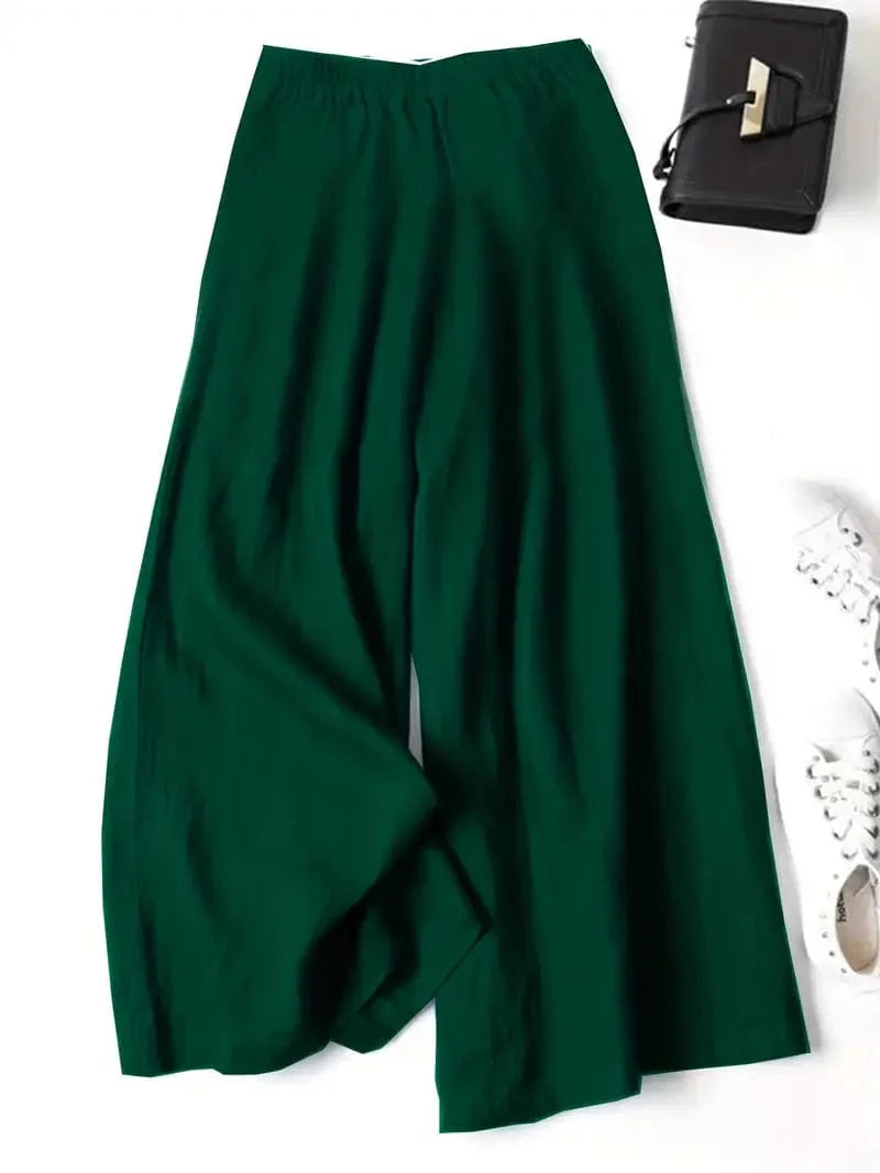 Pantalon large décontracté