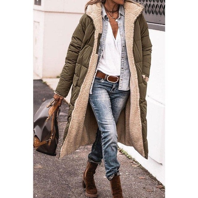 Manteau réversible en polaire