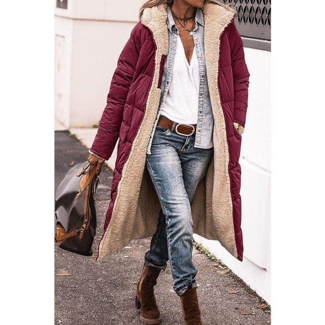 Manteau réversible en polaire