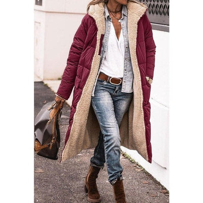 Manteau réversible en polaire