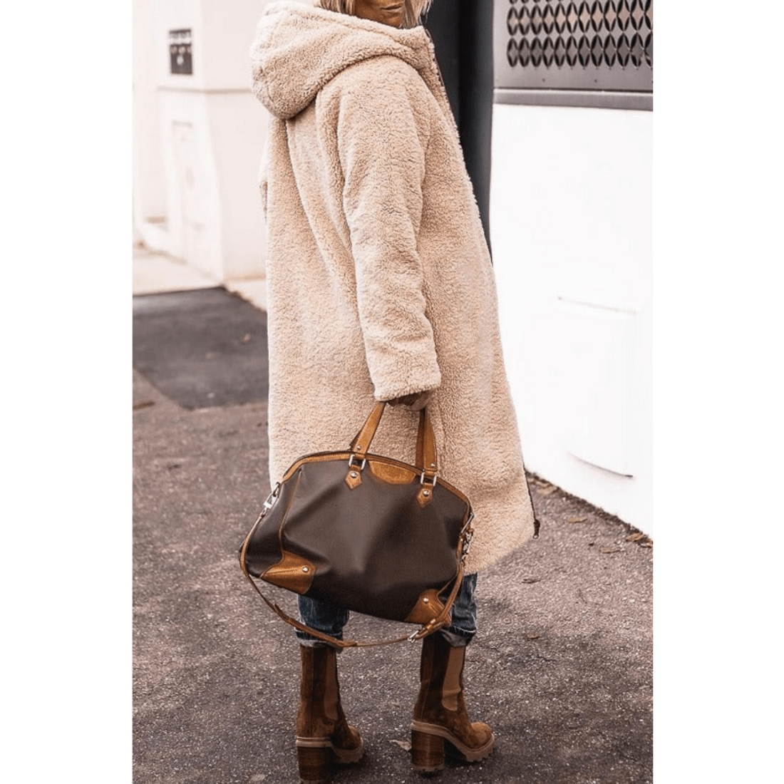 Manteau réversible en polaire