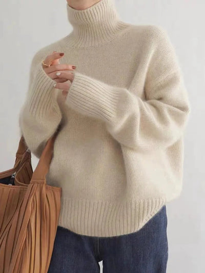 Elodie Cashmere Funnel Neck Jumper