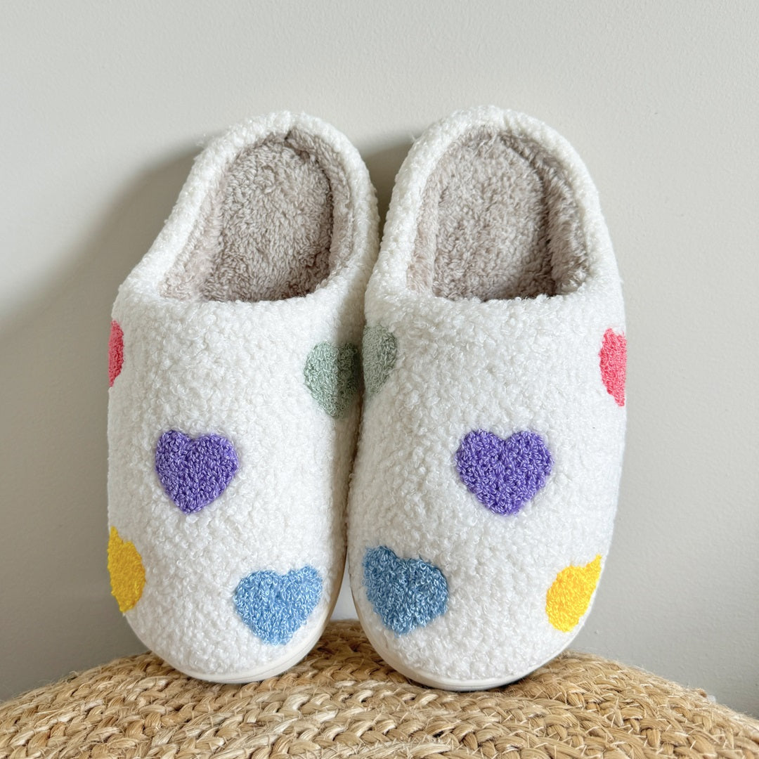 Maison Léa™ | Colourful Heart Slippers
