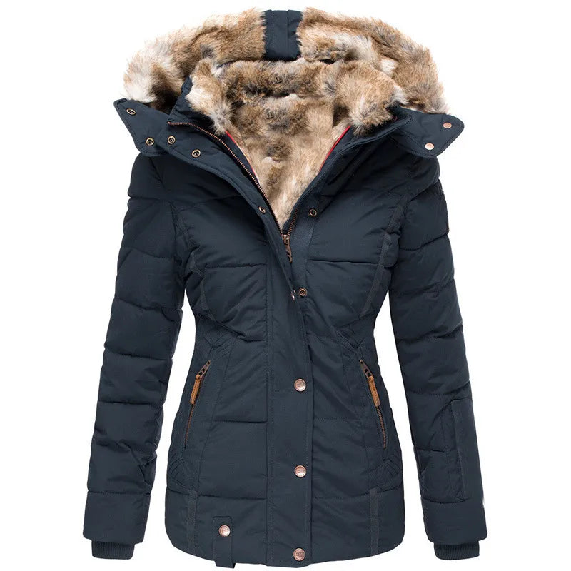 Maison Léa™ | Manteau d'hiver chaud avec doublure en fourrure
