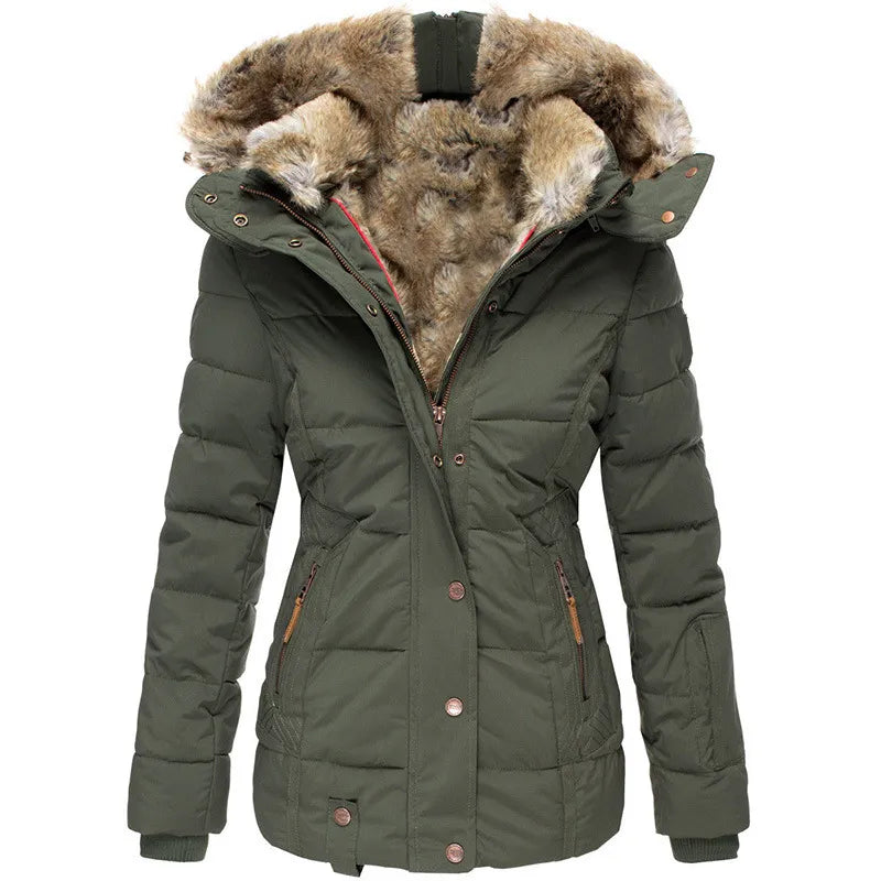 Maison Léa™ | Manteau d'hiver chaud avec doublure en fourrure