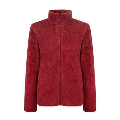 Veste cocooning en fourrure