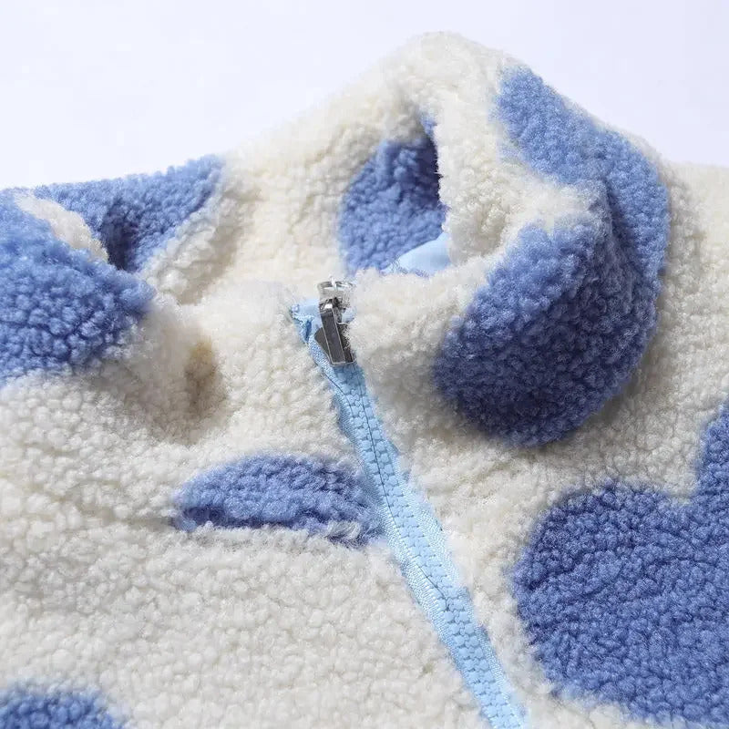 Izabela | Oboustranná bunda se srdíčky