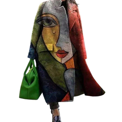 Elizara | Oversizní dámský kabát